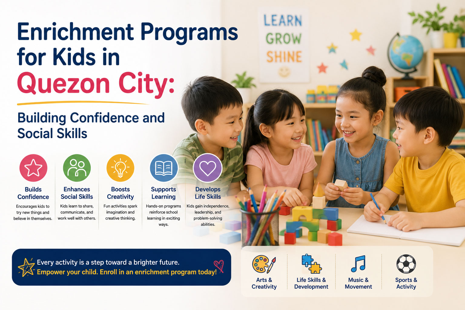 Enrichment Programs for Kids in Quezon City: Building Confidence and Social Skills